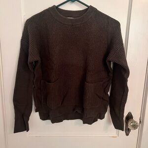 Madewell Olive Crewneck Sweater
